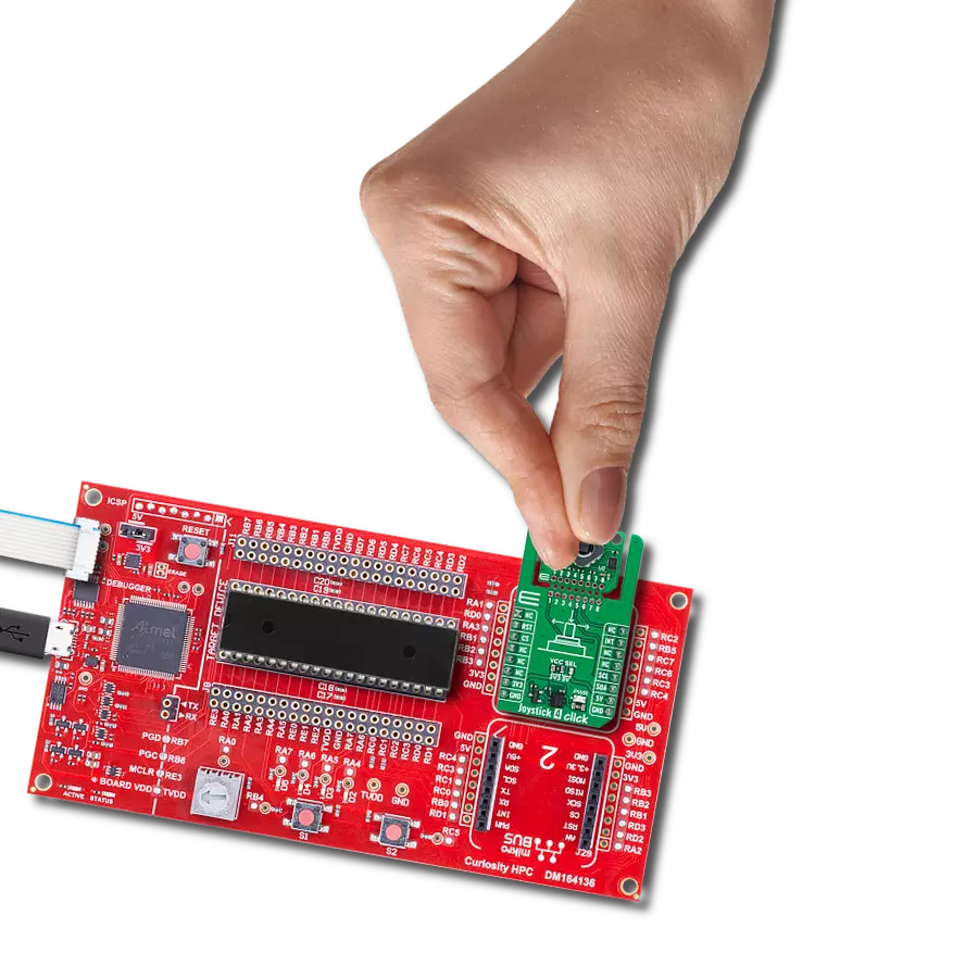 Joystick 4 Click with Curiosity HPC