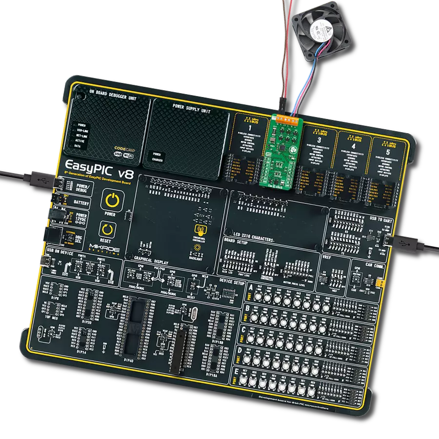 Achieve high-performance cooling with minimal noise and vibration with the A5932 and PIC18F2525