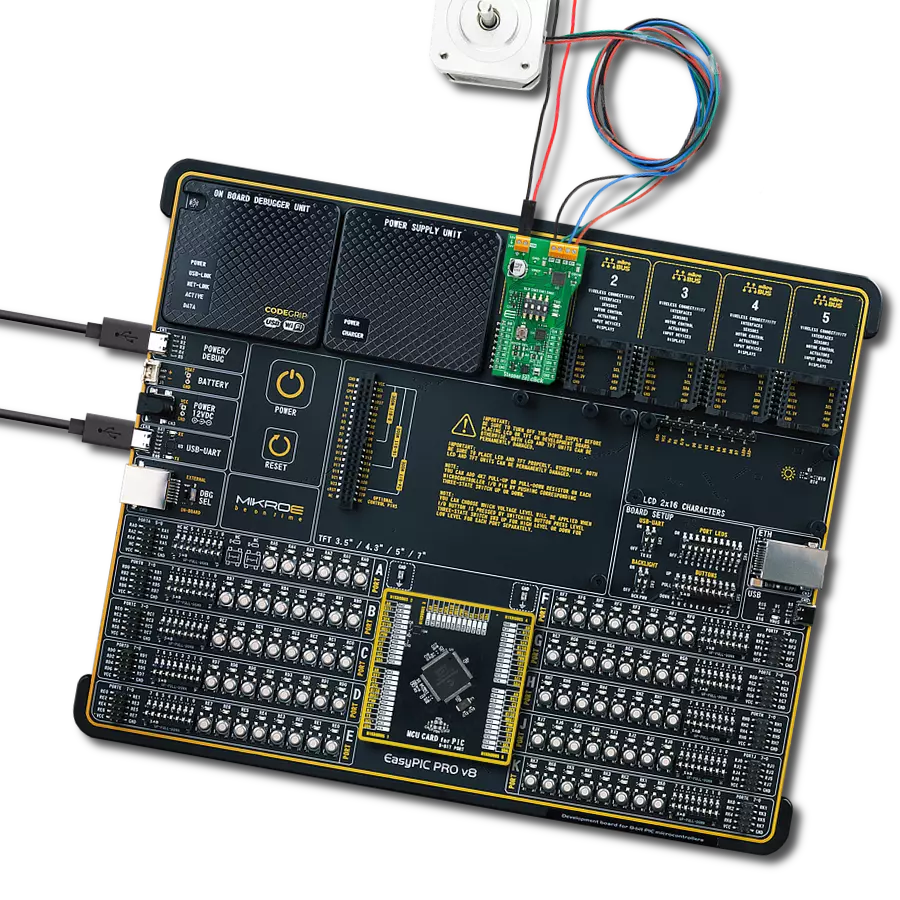 Stepper 23 Click with EasyPIC PRO v8