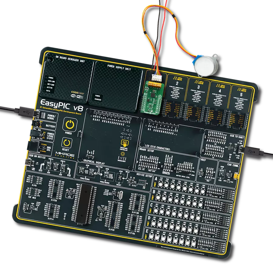 Stepper 13 Click with EasyPIC v8