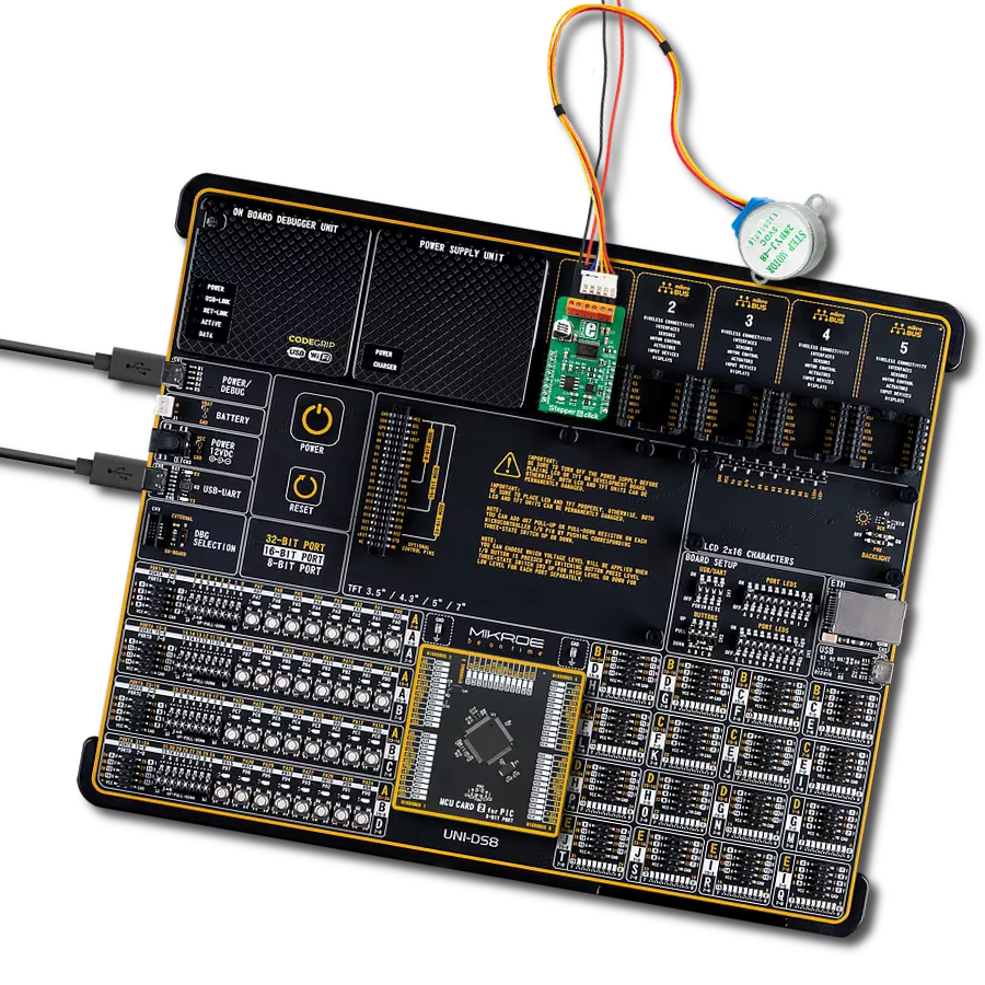 Stepper 6 click with UNI-DS v8