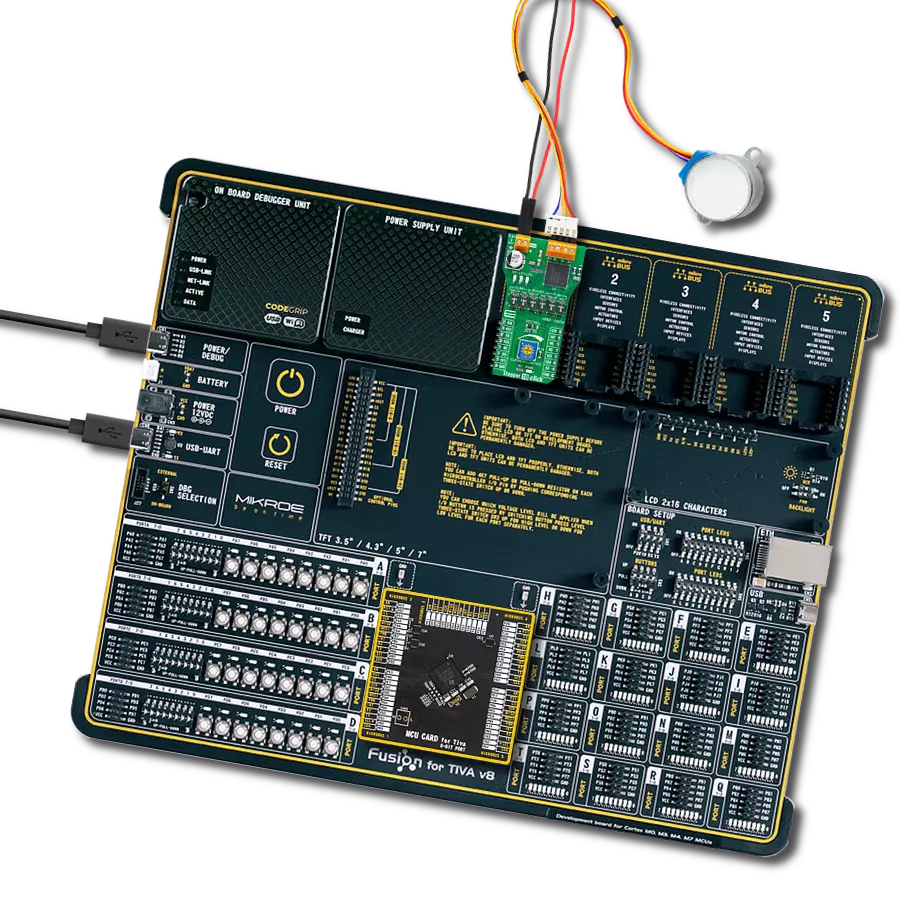 Stepper 10 Click with Fusion for Tiva v8