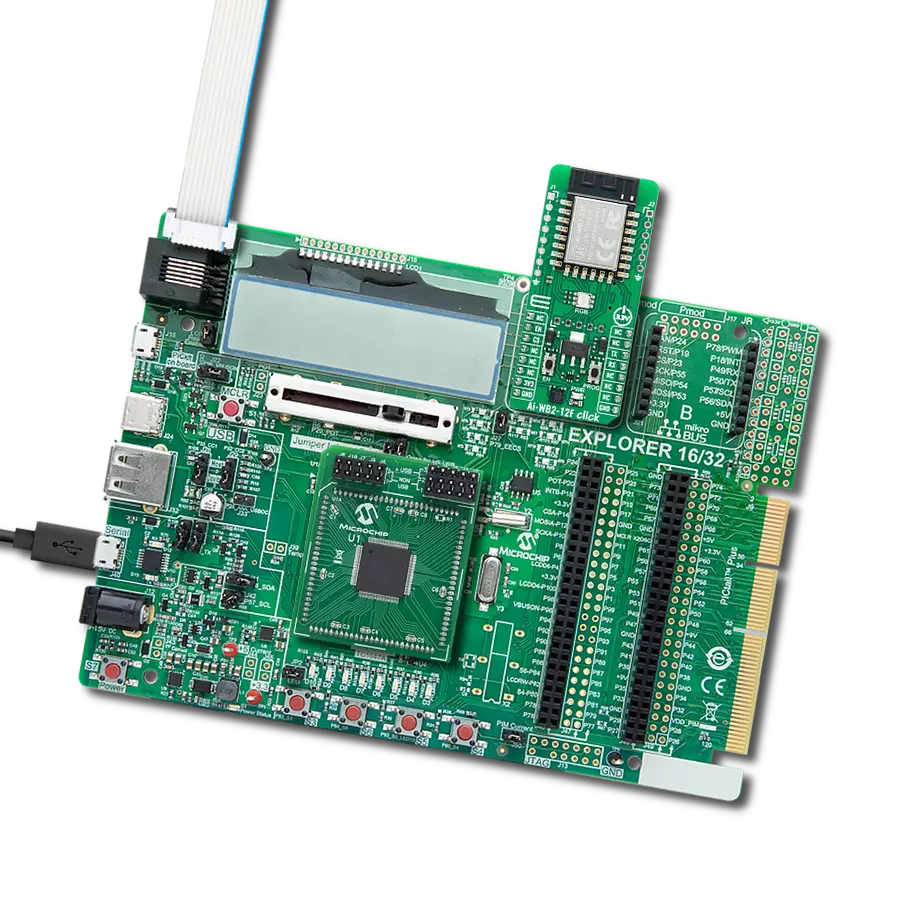 Ai-WB2-12F Click with Explorer 16/32 development board