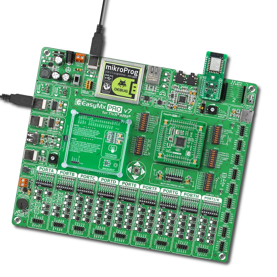 Ai-WB2-12F Click with EasyMx PRO v7 for Tiva