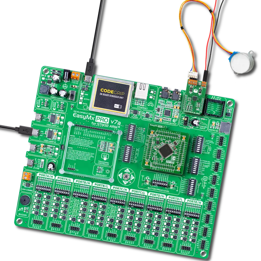 Stepper 2 Click with EasyMx PRO v7a for STM32