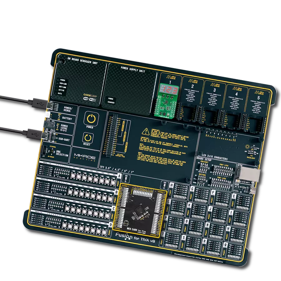 7-SEG 2 Click with Fusion for Tiva v8