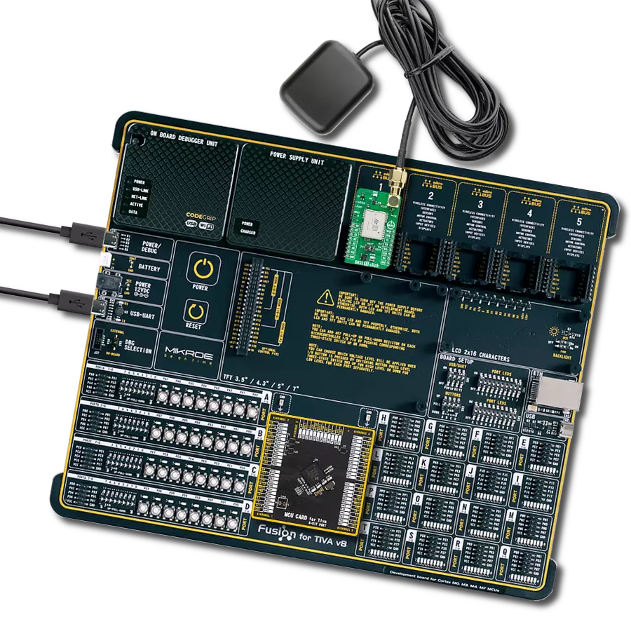 GNSS 15 Click with Fusion for Tiva v8