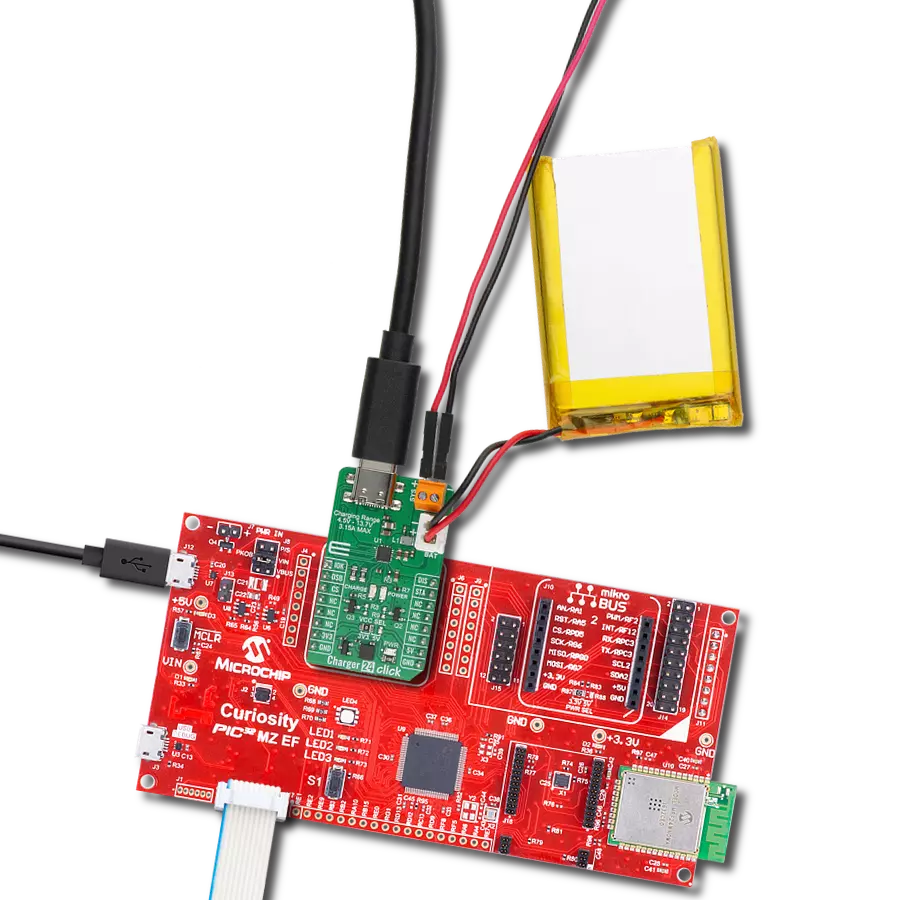 Enable fast USB-C charging for single-cell Li-Ion/Polymer batteries with MAX77751 and PIC32MZ2048EFM100