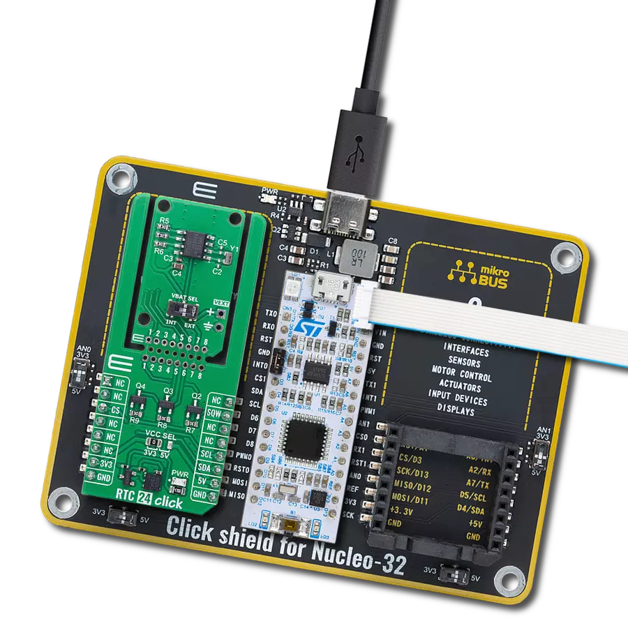Provide highly accurate real-time clock and calendar functions with the DS1307 and STM32F031K6