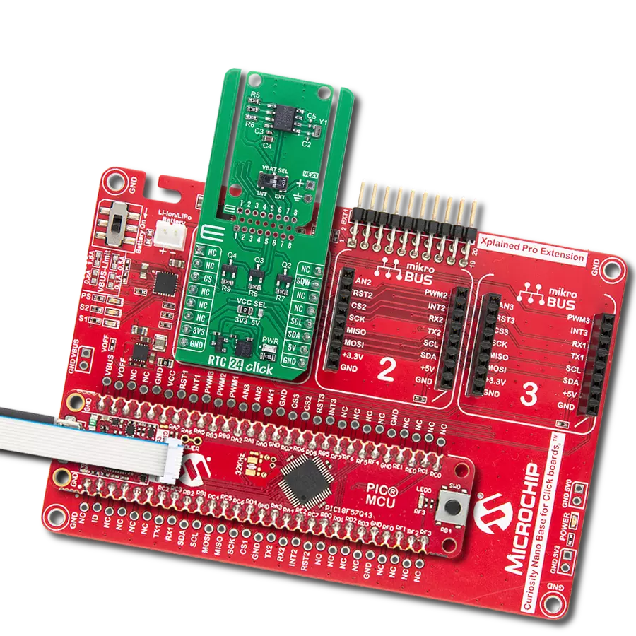 Provide highly accurate real-time clock and calendar functions with the DS1307 and PIC18F57Q43