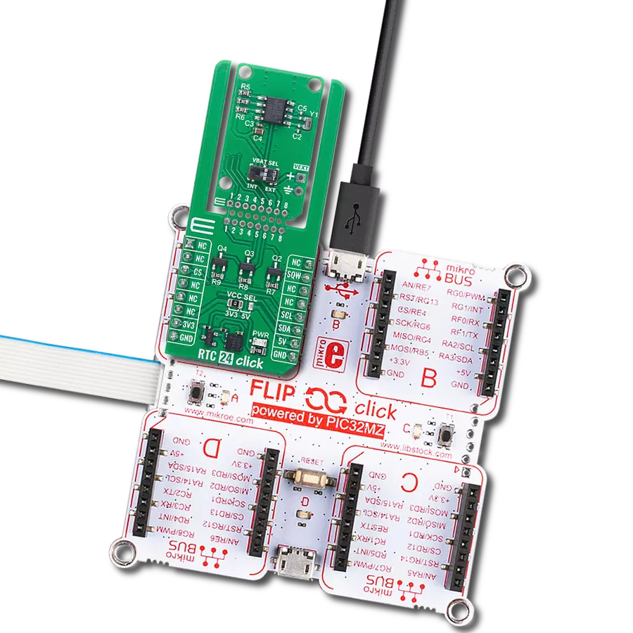 Provide highly accurate real-time clock and calendar functions with the DS1307 and PIC32MZ2048EFH100