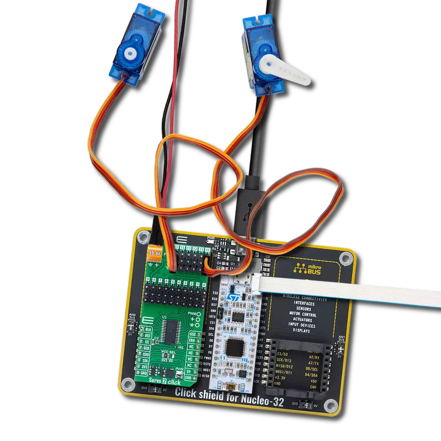 使用 TLC59401 和 STM32F031K6 实现平稳的舵机电机运动