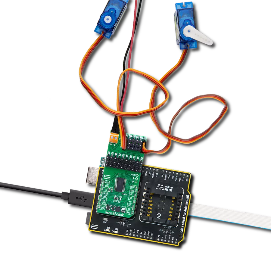 Experience smooth servo motor movements using TLC59401 and ATmega328P