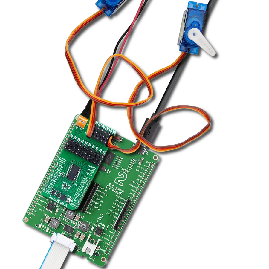 Experience smooth servo motor movements using TLC59401 and MK64FN1M0VDC12