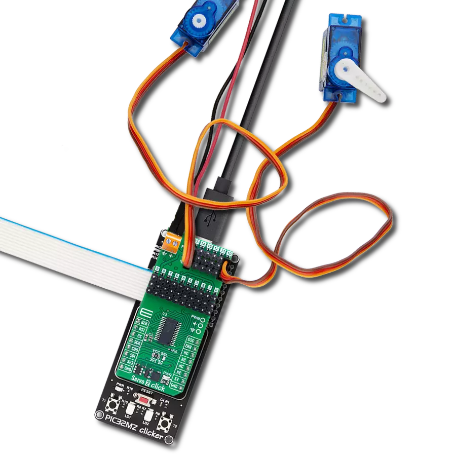 使用 TLC59401 和 PIC32MZ1024EFH064 实现平稳的舵机电机运动