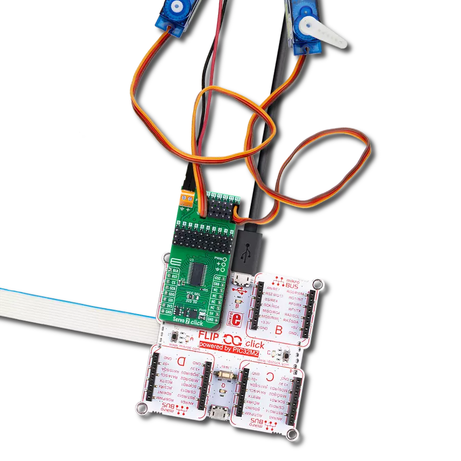 使用 TLC59401 和 PIC32MZ2048EFH100 实现平稳的舵机电机运动