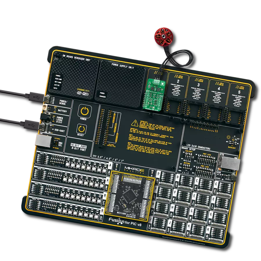 Brushless 22 Click with Fusion for PIC v8