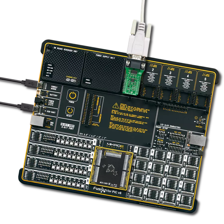 RS232 to I2C Click with Fusion for PIC v8