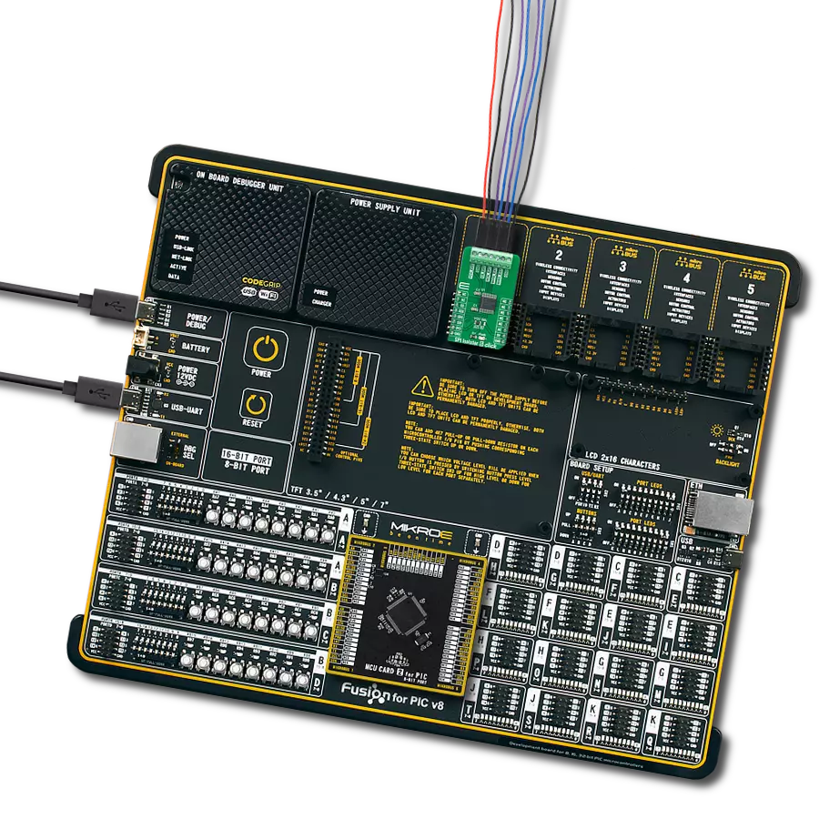 SPI Isolator 6 Click with Fusion for PIC v8