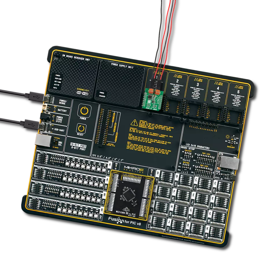 ADC 2 Click with Fusion for PIC v8