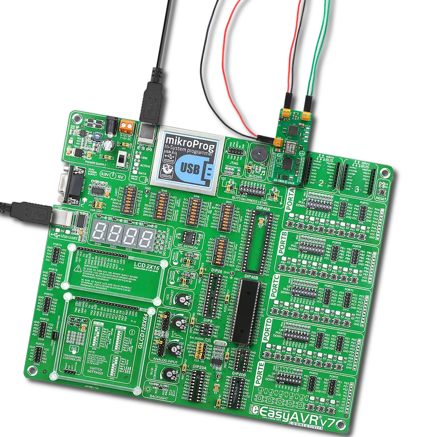 AD-SWIO 3 Click with EasyAVR v7