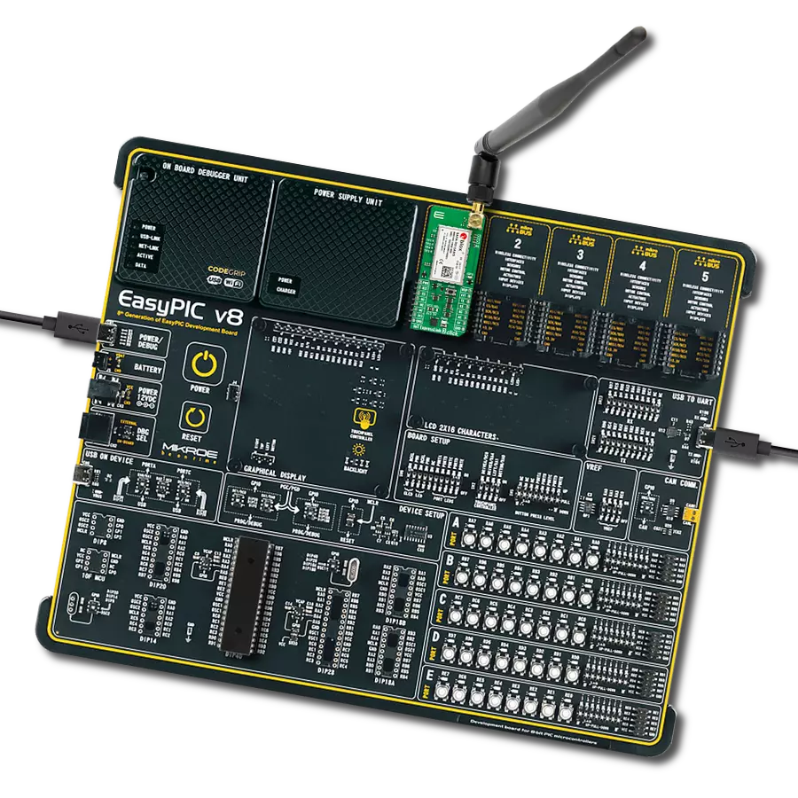 IoT ExpressLink 2 Click with EasyPIC v8