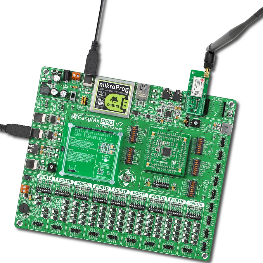 IoT ExpressLink 2 Click with EasyMx PRO v7 for Tiva