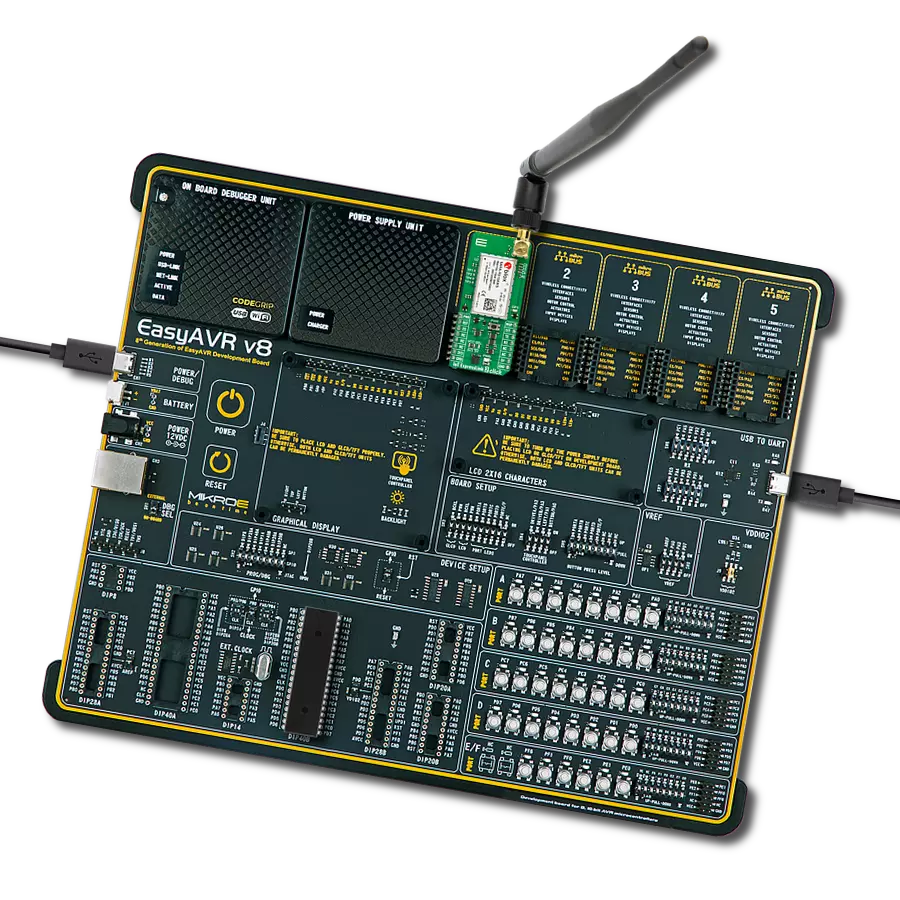 IoT ExpressLink 2 Click with EasyAVR v8