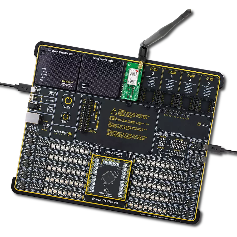 IoT ExpressLink 2 Click with EasyAVR PRO v8