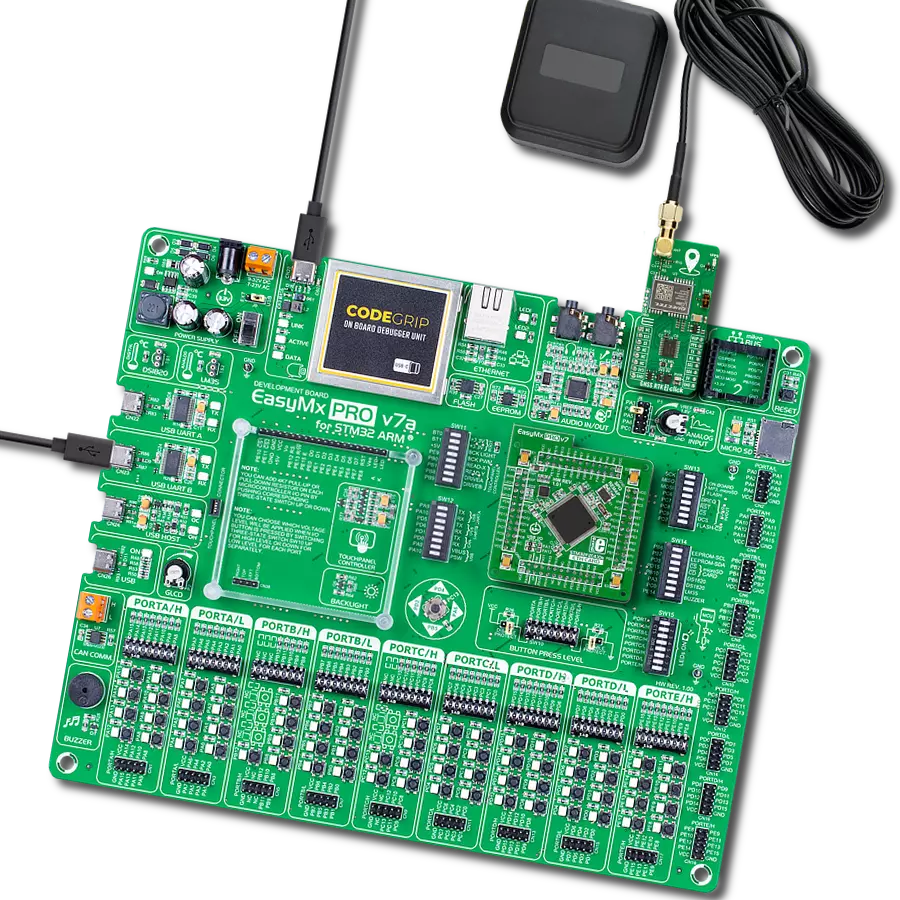 GNSS RTK 3 Click with EasyMx PRO v7a for STM32