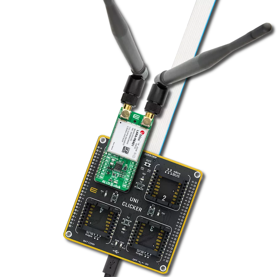 4G LTE 2 Click - Voice (for North America) with UNI Clicker