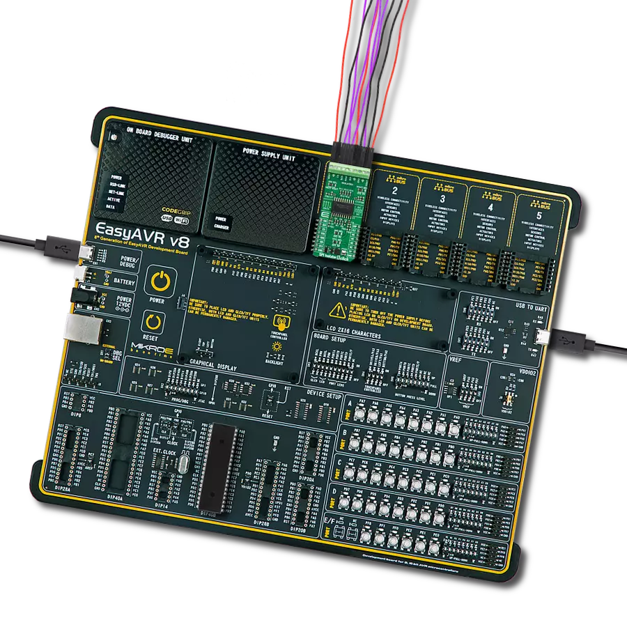 SPI Isolator 8 Click with EasyAVR v8