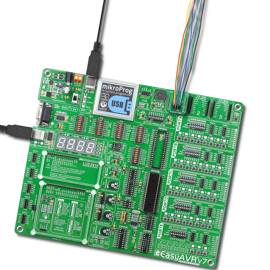 8-pin I2C Click with EasyAVR v7