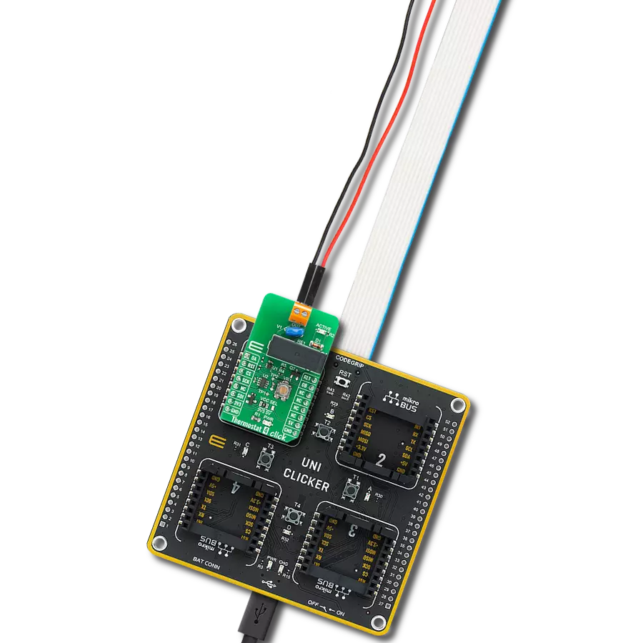 Thermostat 4 Click with UNI Clicker