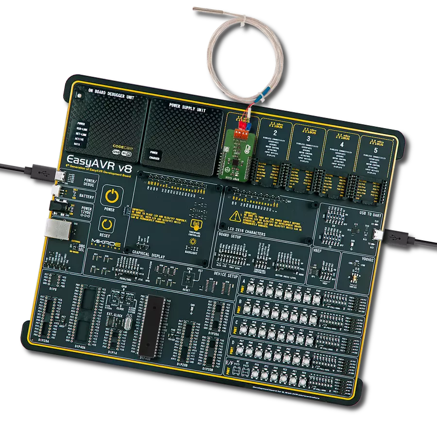 RTD Click with EasyAVR v8