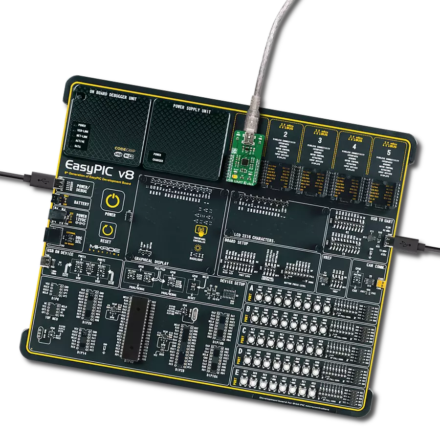 Elevate your project's data communication capabilities with CP2102N and PIC18F46K42