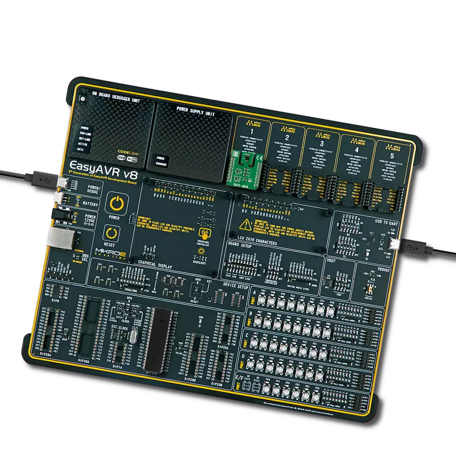 SHT Click with EasyAVR v8