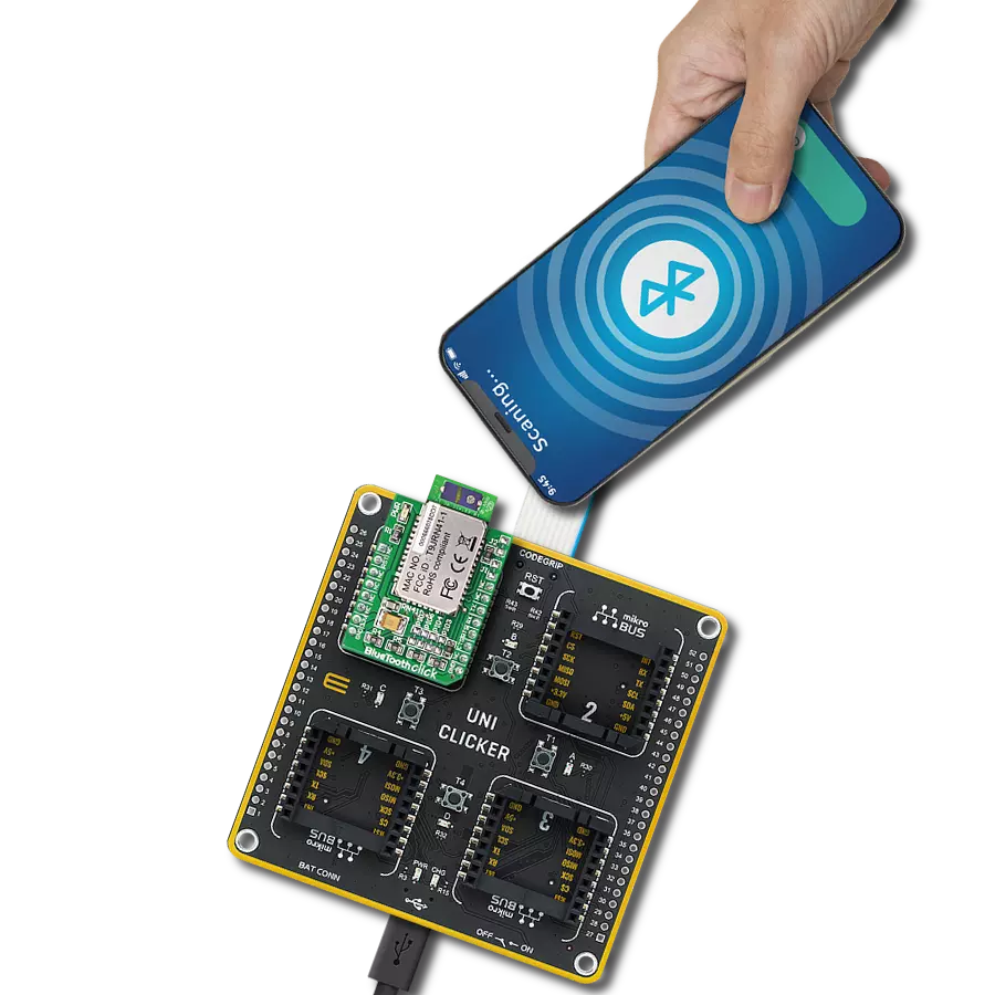 Bluetooth Click with UNI Clicker
