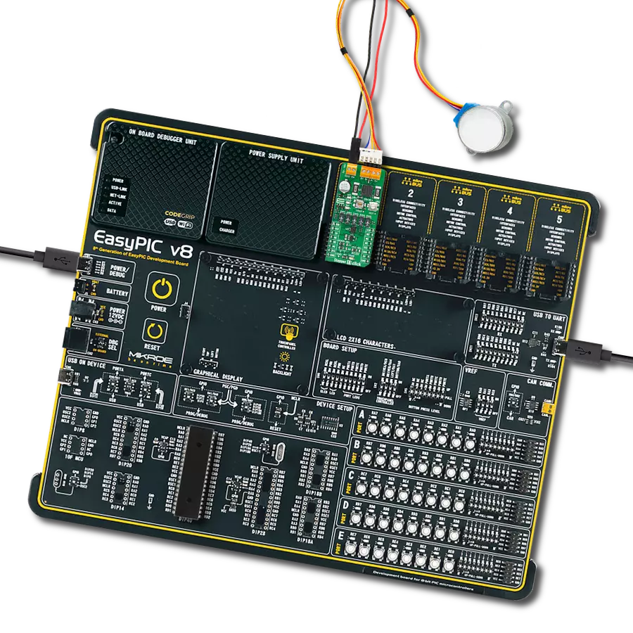 Stepper 11 Click with EasyPIC v8