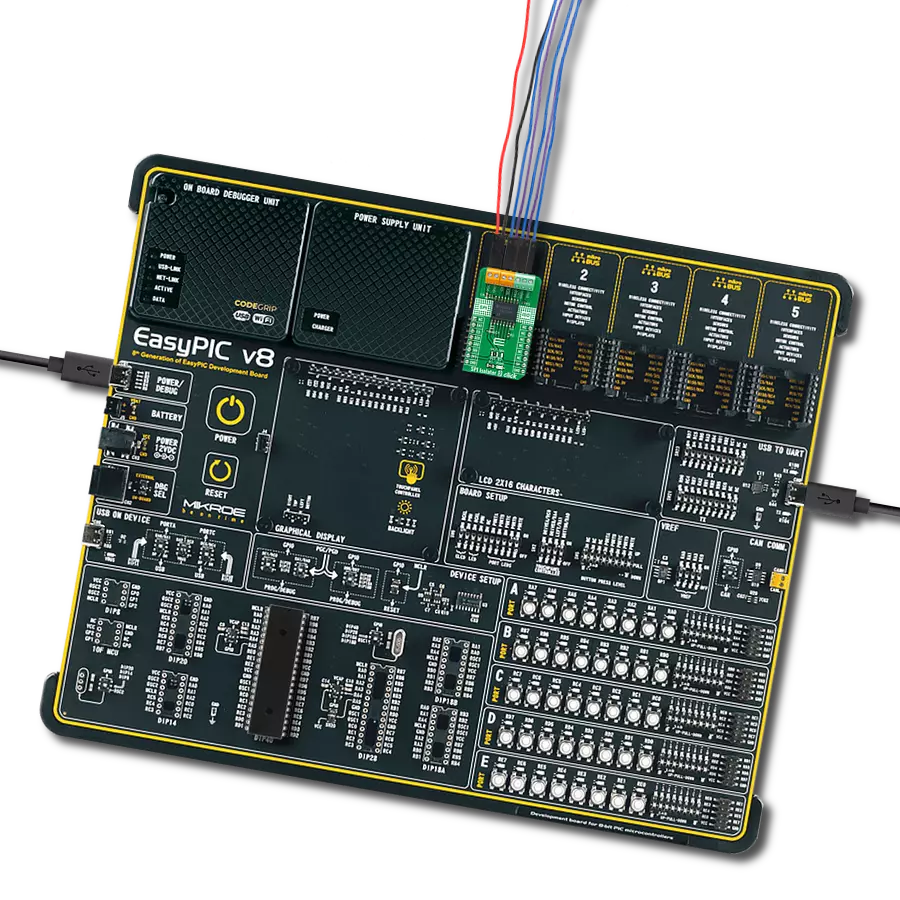 SPI Isolator 2 Click with EasyPIC v8