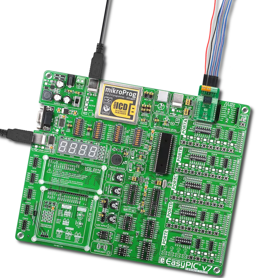 SPI Isolator 2 Click with EasyPIC v7