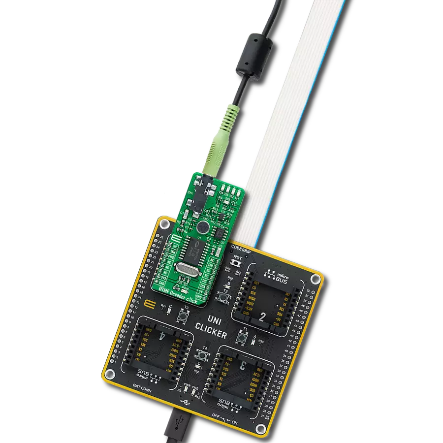 DTMF Decoder Click with UNI Clicker