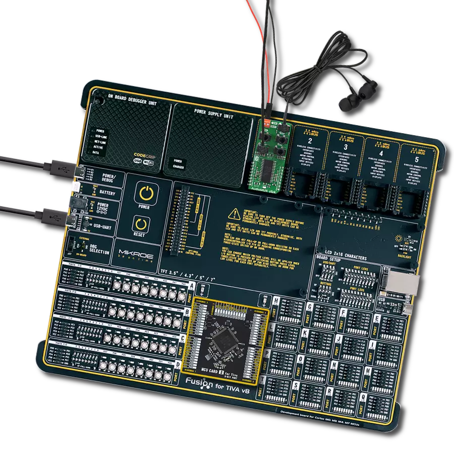 AudioMUX Click with Fusion for Tiva v8