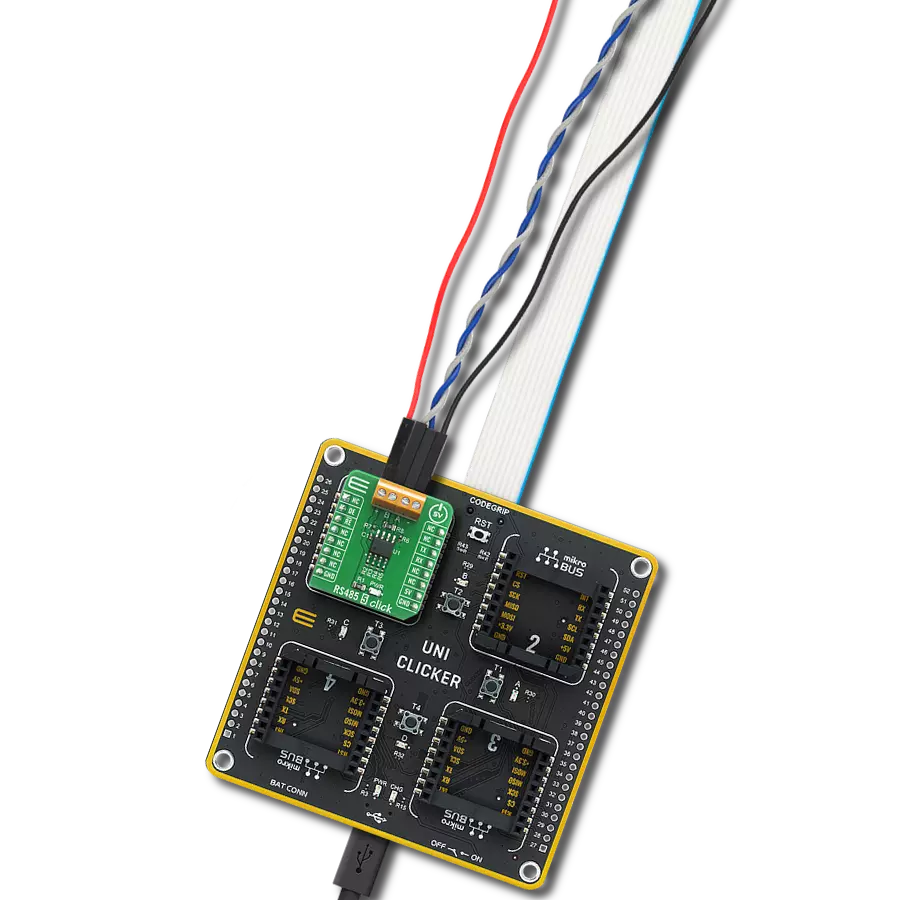 RS485 5 Click with UNI Clicker