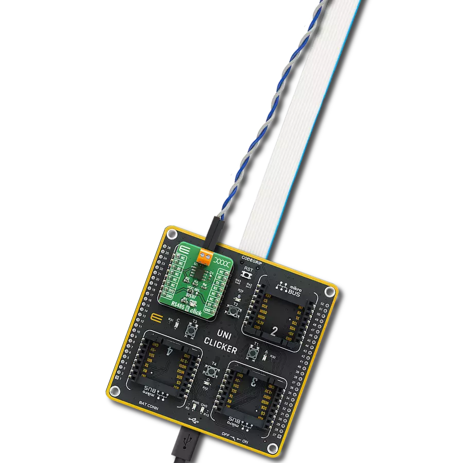 RS485 6 Click with UNI Clicker
