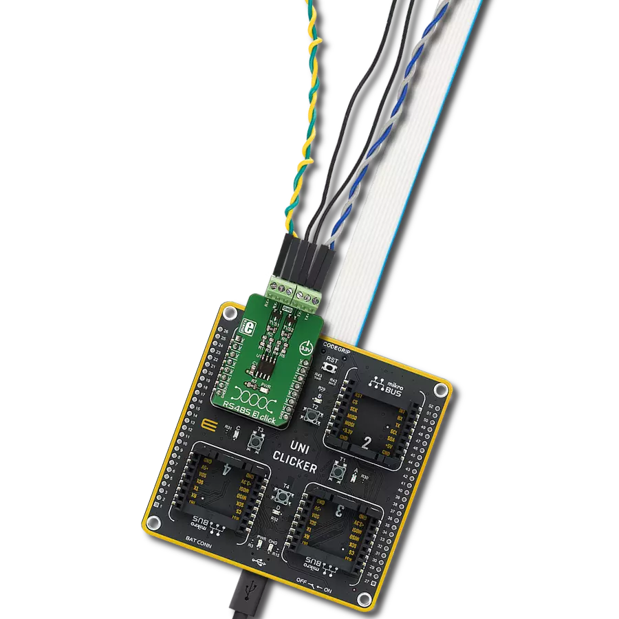 RS485 3 Click with UNI Clicker