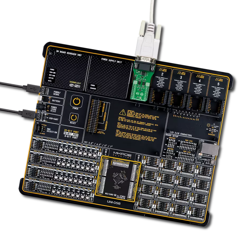 RS232 Isolator 2 Click with UNI-DS v8