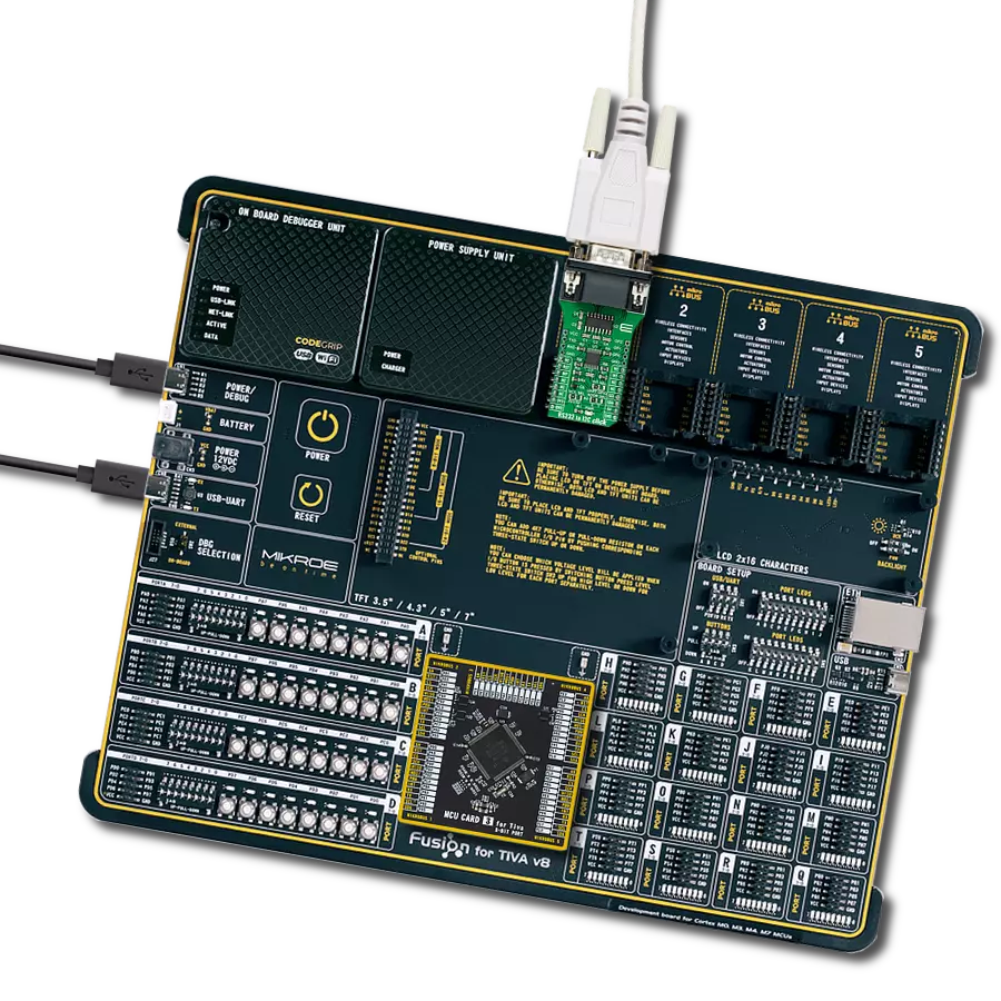 RS232 to I2C Click with Fusion for Tiva v8
