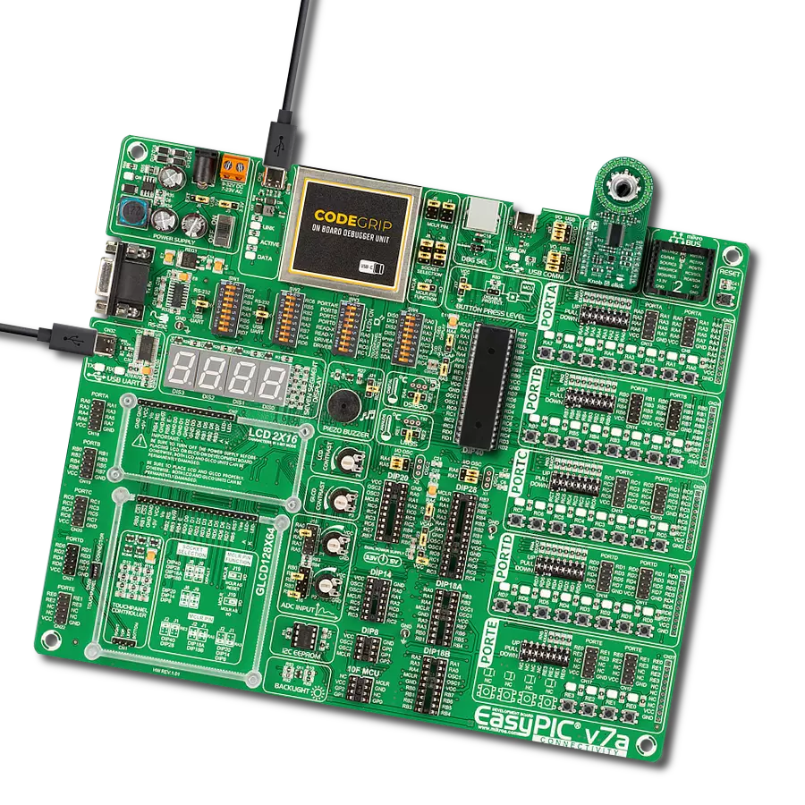 Knob G Click with EasyPIC v7a