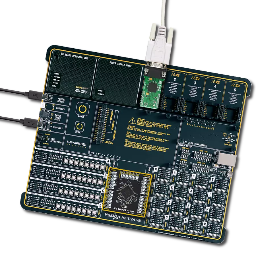 RS232 Isolator Click with Fusion for Tiva v8